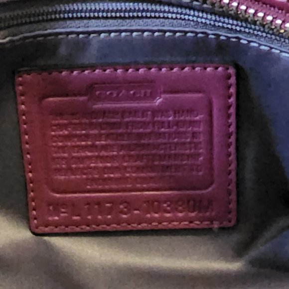 Coach bag burgandy - Picture 4 of 5